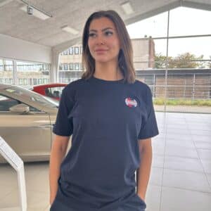 CHGP T-shirt med vævet mærke (Navy)